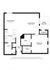 1 Bedroomn Floor Plan